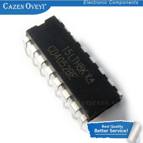 10pcs/lot CD4052BE DIP16 CD4052 DIP 4052BE DIP-16 In Stock
