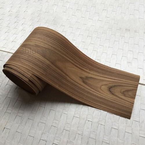2x Natural Genuine Teak Wood Veneer for Furniture about 18cm x 2.5m 0.2mm thick C/C