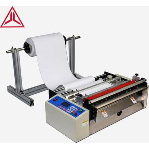 Automatic A4 Paper Pvc air Bubble Shrink Film Roll Pearl Cotton Sheet Cutter Non Woven Face Mask Fabric Ear Loop Cutting Machine