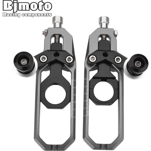 BJMOTO For Suzuki GSXR 1000 GSXR1000 K9 2009-2015 Motorcycle CNC Chain Adjusters Tensioners Catena Rear Axle Spindle with Spools