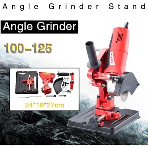 Angle Grinder Stand Angle Grinder Bracket Holder Support for 100-125 Angle Grinder DIY Cutting Stand Power Tools Accessories