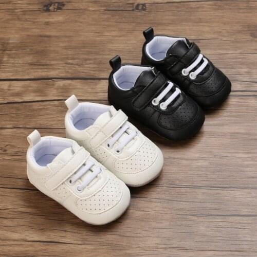 Toddler First Walker Baby Shoes Boy Girl Classical Sport Soft Sole PU Leather Multi-Color Crib Baby Moccasins Casual Shoes
