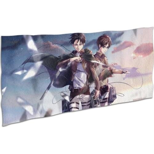 Attacking giant soldier long printed beach towel gym sports pool fashion mat surfing Yoga towel