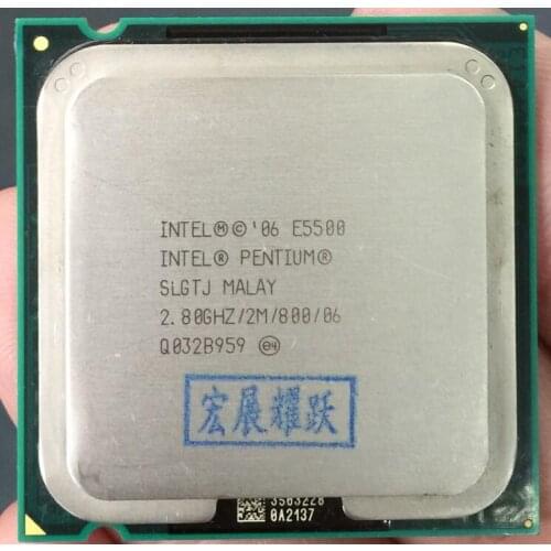 E5500 Free Shipping Desktop Intel Pentium Cpu E5500 2.8GHz 2MB/ processor LGA 775 scrattered pieces
