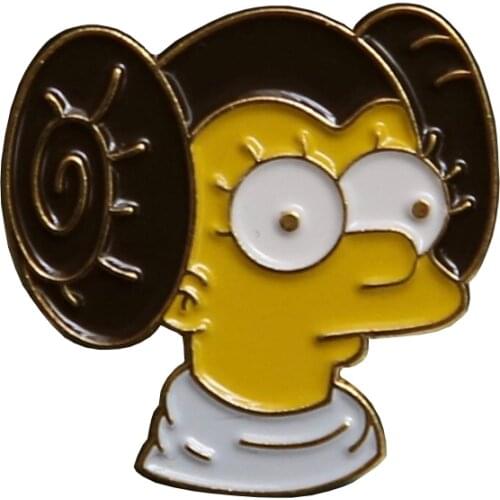 Lisa Enamel Pin Cartoon Feminist Icon Badge smart and powerful girl Brooch Female Decor