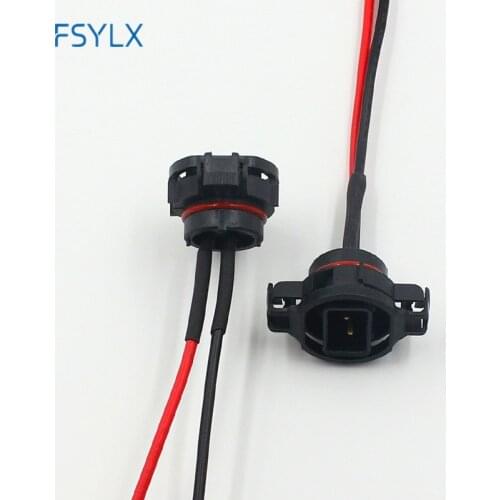 FSYLX 10pcs 5202 H16 2504 PS24W male Female adapter holder socket plug Connector Wiring Pigtail Harness For Fog Lights