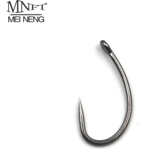 MNFT 200Pcs High Carbon Steel Hook For Carp Fishing Non-barb Fishhooks Fish Barbless Saltwater Fresh Water Fishing Hooks
