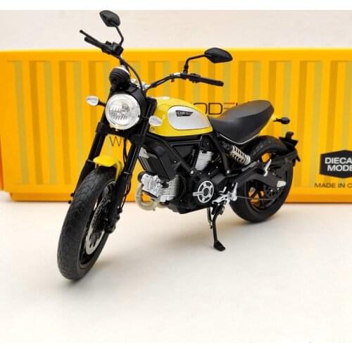 TSM 1/12 For D~cati Scrambler Icon 803CC 2015 Rosso TSMMC003 Motorcycle Diecast Models Auto