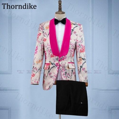 Thorndike Custom Made Suits Slim Fit Single Breast Mens Suits Bespoke Groom Tuxedo Blazer for Wedding Prom Jacket Pants Terno