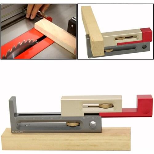 Table saw Gap adjuster Aluminum alloy measuring ruler woodworking line ruler Sawtooth ruler marking Gap Gauge Measuring Tool
