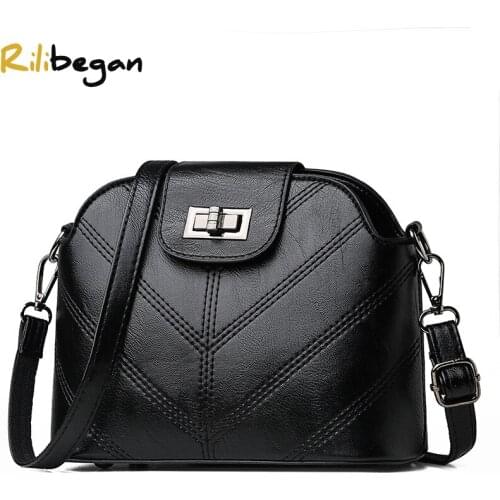 New PU Leather Women Shoulder Bag Quality Cute Women Handle Handbag Casual Messenger Bag Design Fashion Crossbady Handle Bag