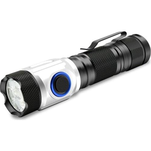 New 4 * XPG Power Torch Aluminum Alloy Outdoor Waterproof Tactical Mini Rechargeable LED Flashlight Pocket flashlight