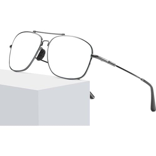 Oversized Memory Metal Legs Pilot Reading Glasses +0.75 +1 +1.25 +1.5 +1.75 +2 +2.25 +2.5 +2.75 +3 +3.25 +3.5 +3.75 +4 To +6