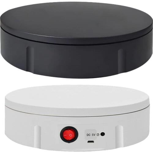 Electric Turntable Display Stand 360 Degree Rotating Table Watch Jewelry Holder