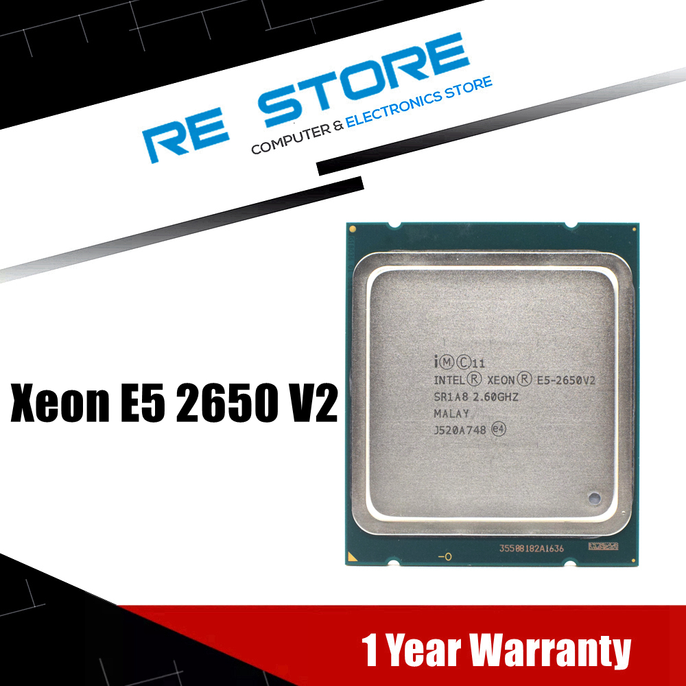 Intel Xeon E5 2650 V2 LGA 2011 CPU Processor 8 CORE 2.6GHz 20M 95W SR1A8 E5 2650V2 support X79 motherboard