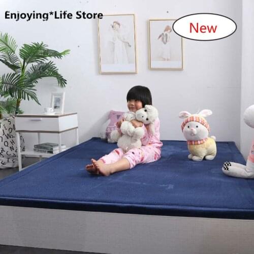 Simple Solid Large Carpets Non-slip Tatami Mats Bedroom Home Lving Room Rug Floor Rugs Childrens Non-slip Mat Area Rug