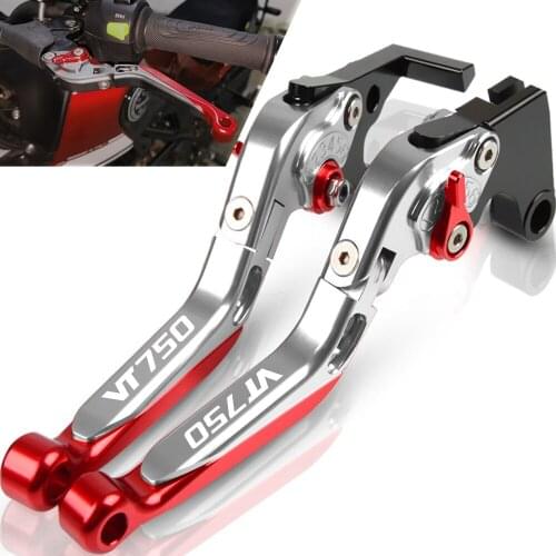 Motorcycle Folding handbrake Extendable handle Adjustable Brake Clutch Levers For HONDA VT750 AERO 2004 2005 2006 2007 2008 2009