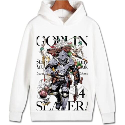 Goblin Slayer Cosplay Hoodie Priestess Fairy Archer Cartoon Hoodies Winter Autumn Fleece Sweatshirts Casual Pullover Costume