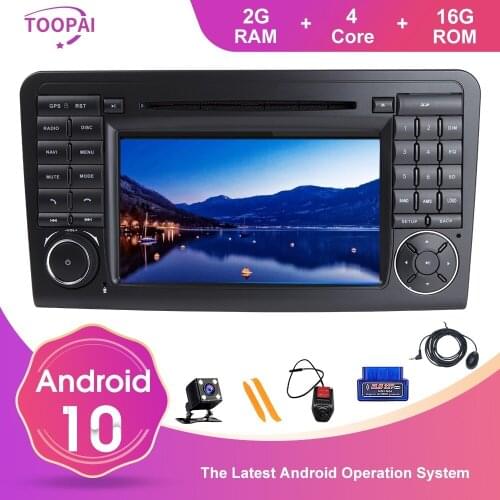 TOOPAI Android 10 For Mercedes Benz GL ML CLASS W164 X164 ML350 ML450ML500 GL320 GL450 Auto Radio Navigation GPS Multimedia DVD