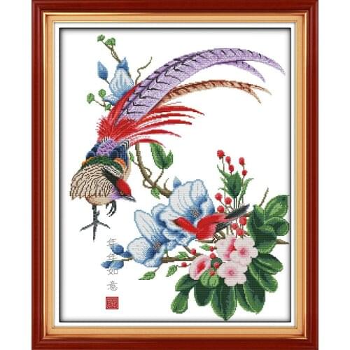 Good luck year after year cross stitch kit 14ct 11ct pre stamped canvas cross stitching embroidery DIY handmade needlework