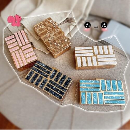 Womens Evening Bag Fashion Purse Party Clutch Banquet Glitter Bag For Ladies 2021 Wedding Clutches Handbag Shoulder Bag Chain