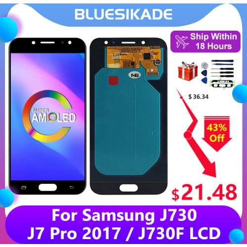 5.5" AMOLED For Samsung Galaxy J730 LCD J730F J7 Pro 2017 Display Touch Screen Digitizer Assembly For Samsung J730 Display Parts