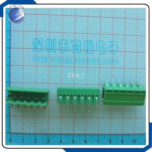 10PCS/LOT The Right Angle socket HT5.08 6P connector spacing 5.08MM plug type