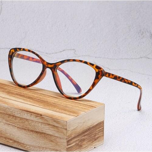 KOTTDO Fashion Vintage Cat Eye Glasses Frame Women Eyeglasses Optical Plastic Clear Lens Myopia Glasses for Unisex Eyewear