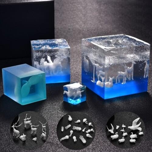 3D DIY Resin Filler Micro-Landscape Accessories Resin Mold Landspace Jellyfish Series Fillings For UV Resin Molds