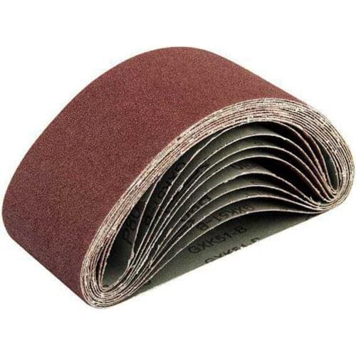 4 x 24-Inch Aluminum Oxide Sanding Belts, 40/80/120/150/240/400 Assorted Grits Abrasive Belts for Belt Sander, 12-Pack