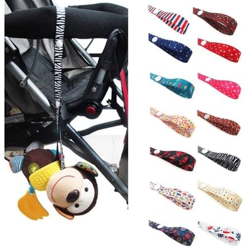 Baby Stroller Accessories Toys Fixed Strap Cute Holder Anti Lost Drop Band Saver Pacifier Chain