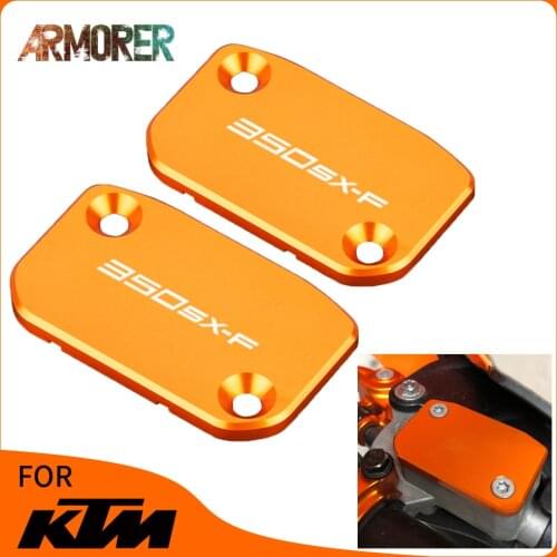Motorcycle Accessories For KTM 350SX-F 350 SX-F Front Brake & Clutch Fluid Reservoir Cover Cap 2011 - 2021 2012 2013 2014 2015
