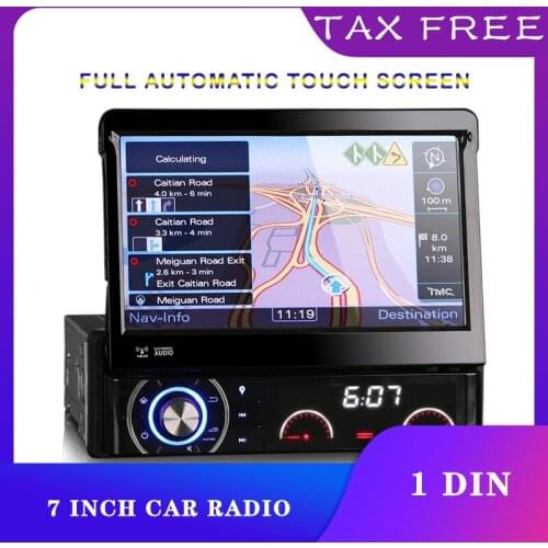 Car Stereo 1 Din Android Detachable Frontpanel Touch Screen Car Multimedia Bluetooth 7 inch GPS Navigation Mirror Link Video