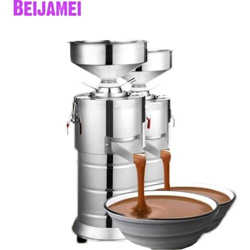 BEIJAMEI High Efficiency Peanut Sesame Butter Making Machine 15kg/h Commercial Electric Sesame Paste Sauce Grinding Machine