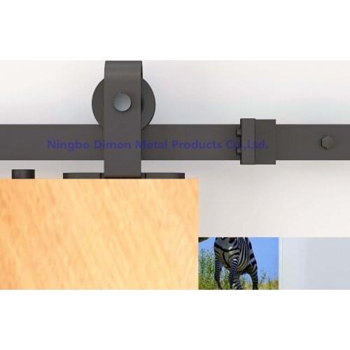 Dimon High Quality Black American Style Wooden Sliding Door Hardware DM-SDU 7208 Without Rail