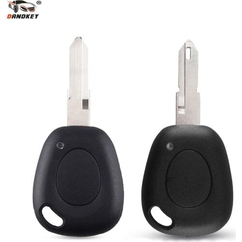 DANDKEY 1 Button Key Fob Remote Shell Case Uncut Blade For Renault Megane Scenic Laguna Espace Clio Cover VAC102 NE73 Blade