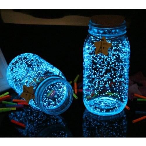 10g Party DIY Fluorescent Super luminous Particles Glow Pigment Bright Gravel Noctilucent Sand Glowing in the Dark Sand Powder
