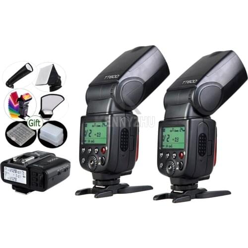GODOX 2 x TT600 + X1T-C / X1T-N Flash Trigger Transmitter 2.4G Wireless Flashlight Speedlite for DSLR Camera Canon / Nikon
