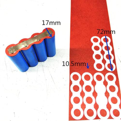 4p 18650 Li-Ion Battery Anode Insulation Gasket Insulator Ring Hollow Point HENGCHANG Dropshipping