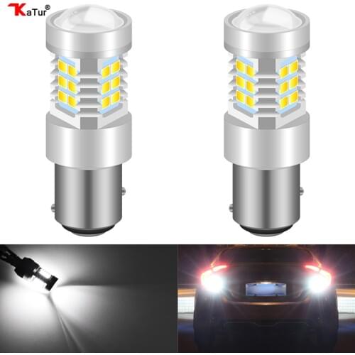 Katur 2Pcs 1156 BA15S P21W LED BAU15S PY21W BAY15D LED Bulb 1157 P21/5W R5W Auto Lamp Bulbs Car LED Light 12V - 24V DRL Lights