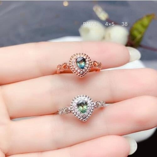 New blue natural sapphire gemstone ring 925 sterling silver fine jewelry real natural gem lover girl party birthday date gift