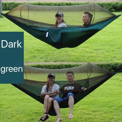 Portable Outdoor Leisure Swing Mosquito net single double people parachute cloth ultralight net hammock indoor