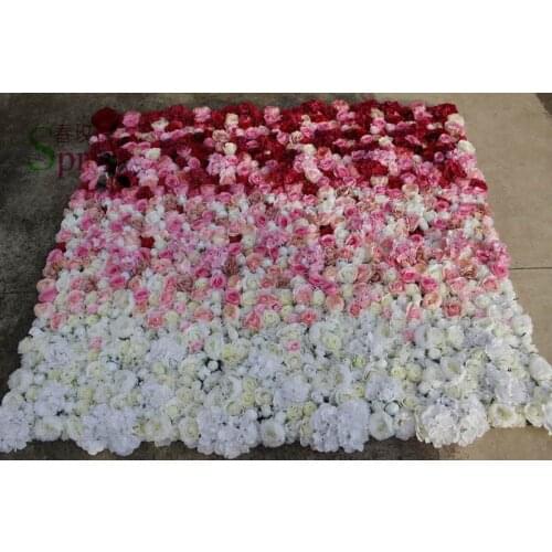 SPR Free Shipping Artificial rose peony &hydrangea flower wall wedding backdrop arch table flowe
