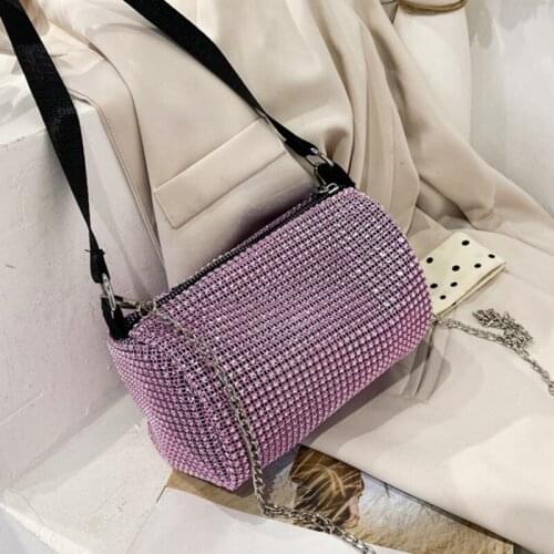 Popular Bag Simple Daily Female Portable Women Chain Handbag Rhinestone Lady Fashion Party Chain Shoulder Bags New 2021