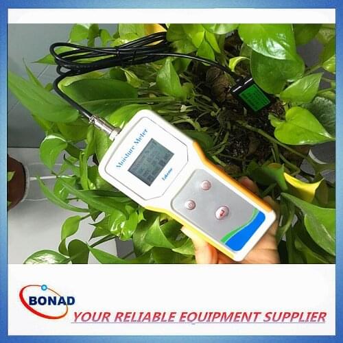 Soil Moisture and Temperature Tester with sensor probe