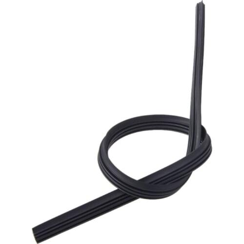 T8WF Universal Refill Rubber 6mm Frameless Wiper Blade Replace Black Rubber 18" 22" 24" 28"
