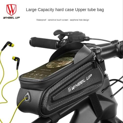 Wheel Up bike accessories Waterproof Front Bicycle Cycling Bag 7 inch Mobile Phone Bicycle Top Tube Handlebar Mountain Cycling