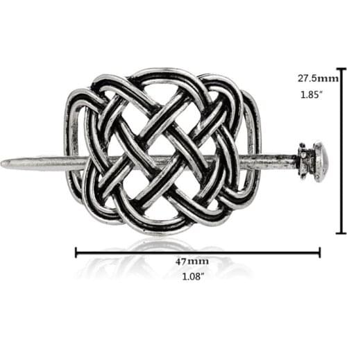 Vintage Hollow Hair Pins Metal Braids Hair Stick Clip Slide Hairpins for Women Chignon Pins Fancy DIY Hair Accessories