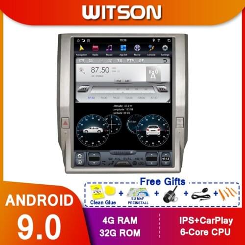 WITSON Android 9.0 vertical screen Car Multimedia tesla GPS NAVIGATION Radio player for TOYOTA TUNDRA 2012 2013 2014 2015 2018