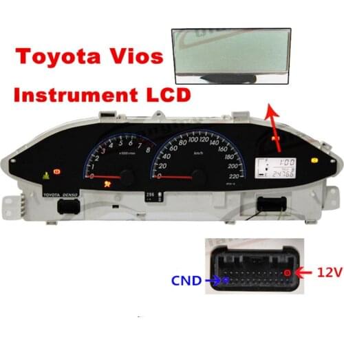Qianyinuo Dashboard LCD Screen for Toyota Vios Instrument Cluster (2008-2012)